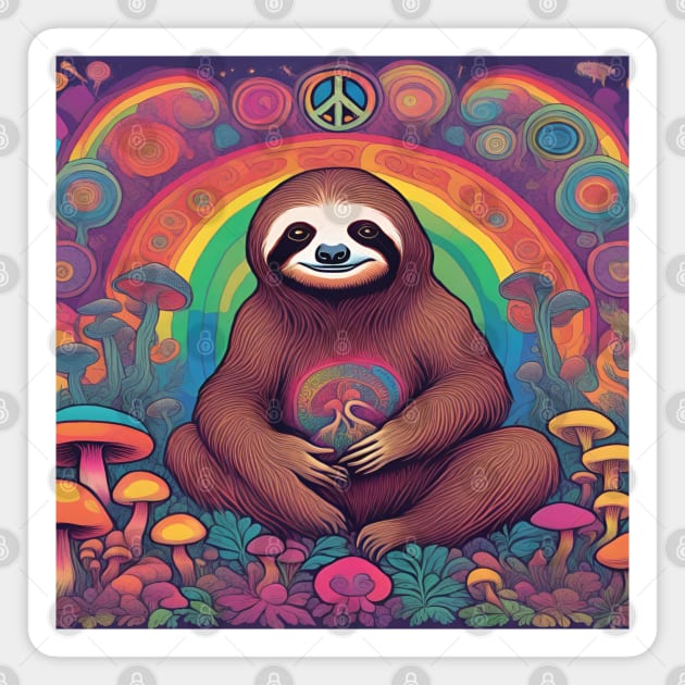 Sloths for Peace Magnet by drumweaver